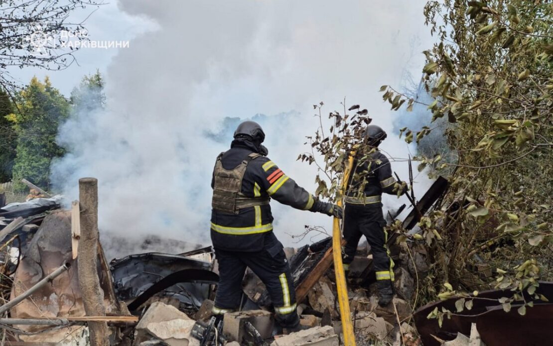 4 пожежі виникли через ворожі обстріли на Харківщині - ДСНС