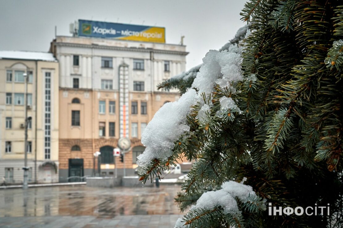 Фото Харків 2024: Сніжний день у листопаді