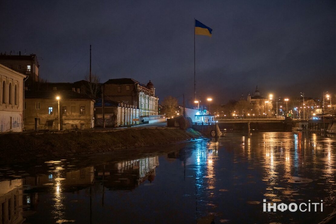 Фото Харків 2025: вечірні вогні у центрі міста