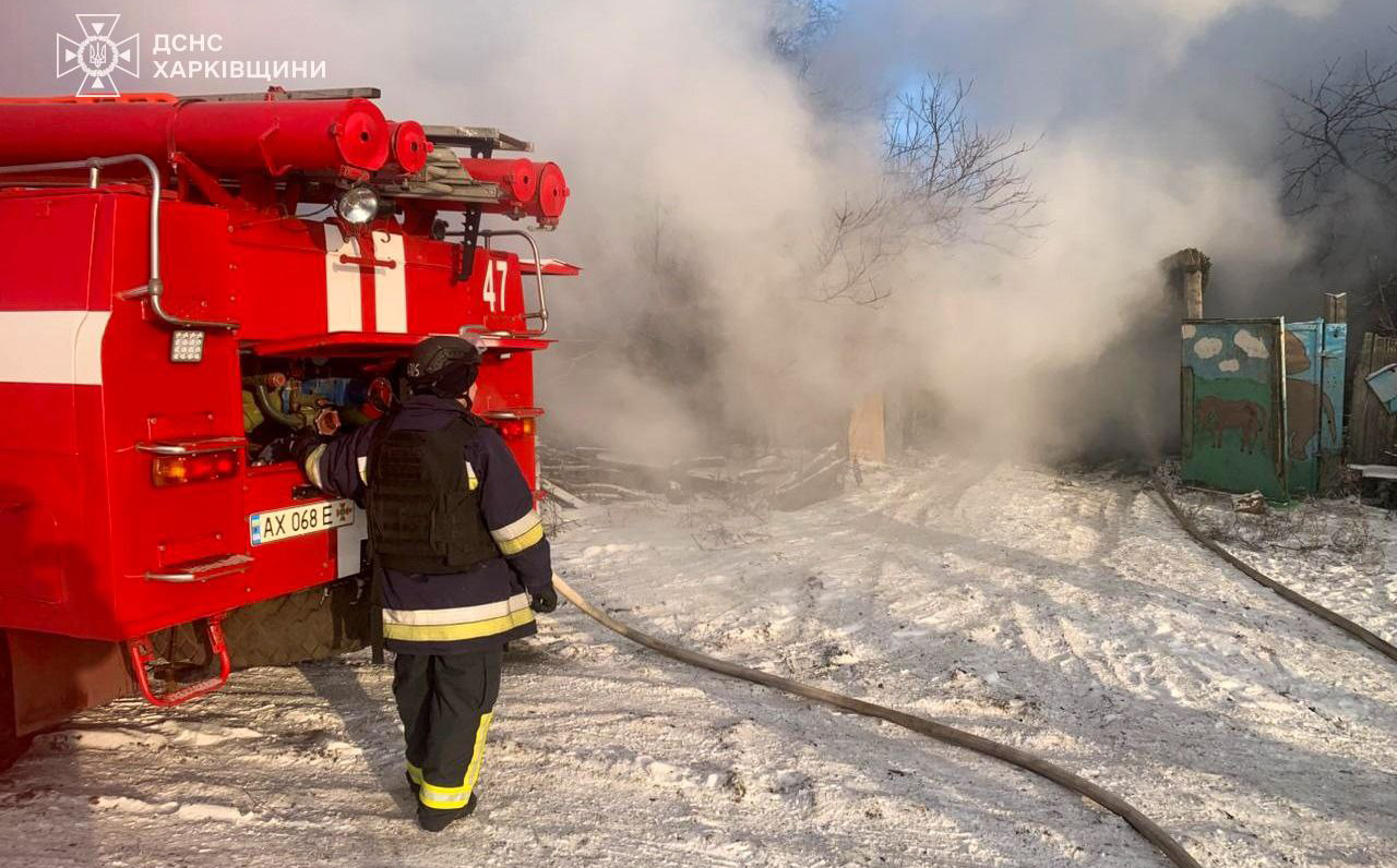 На Харківщині ліквідували пожежу після обстрілу