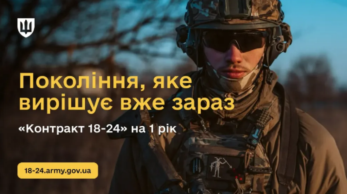 Понад 10 тисяч 18-24-річних добровольців за тиждень