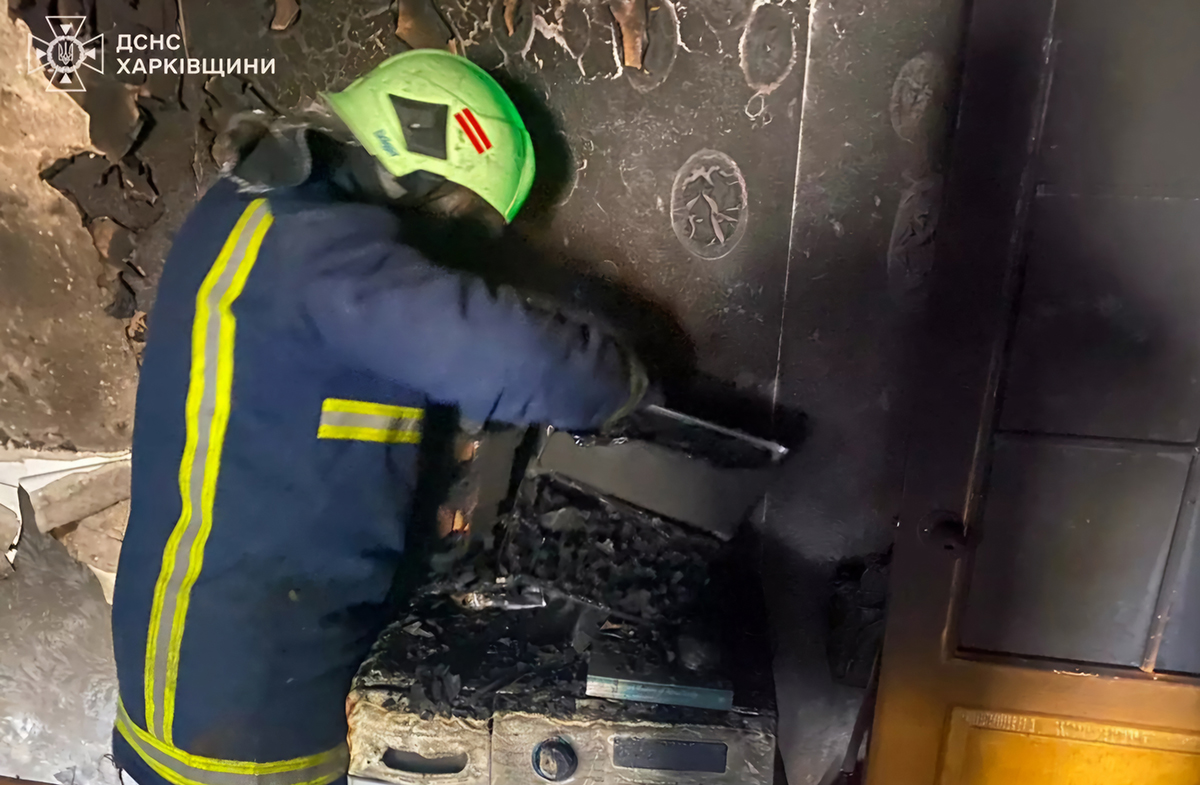 На Харківщині внаслідок пожежі жінка отруїлася чадним газом