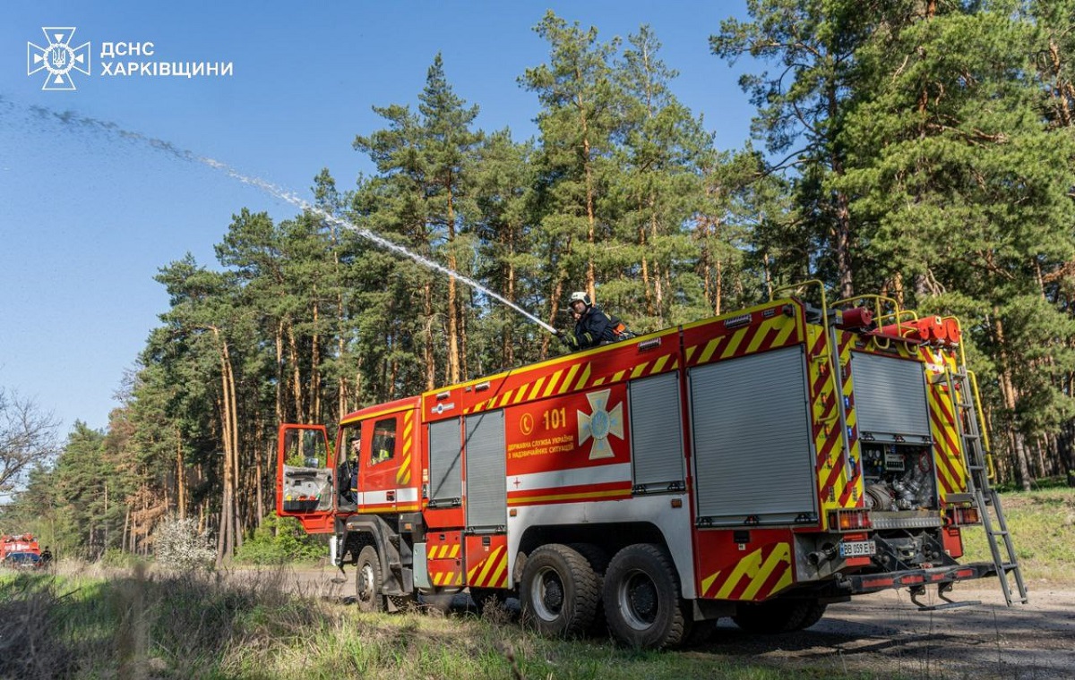 На Харківщині вогнеборці ліквідували масштабну пожежу у лісництві