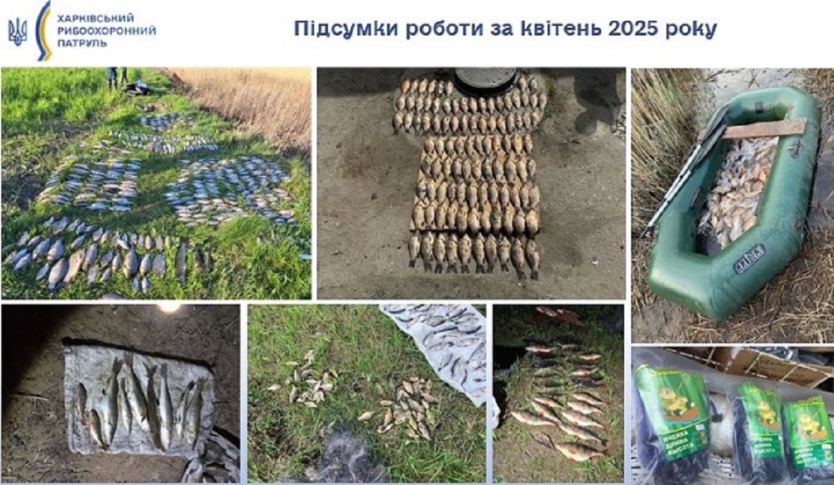Харківський рибоохоронний патруль підбив підсумки роботи за квітень