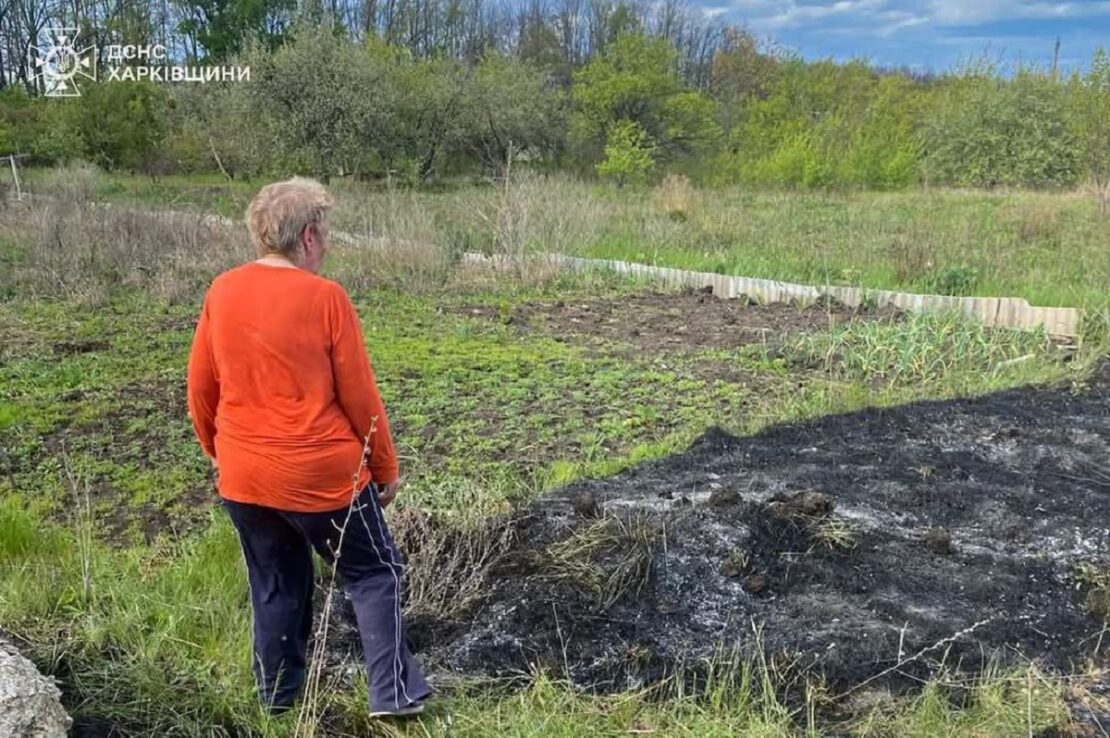 Жителька Харківщини, яка спалювала суху траву, заплатить штраф