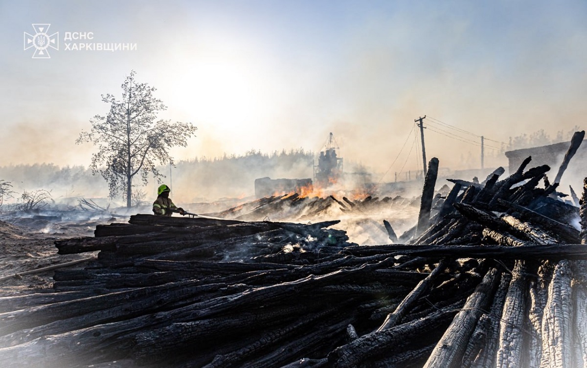 У Харківській області горять ліси під Ізюмом