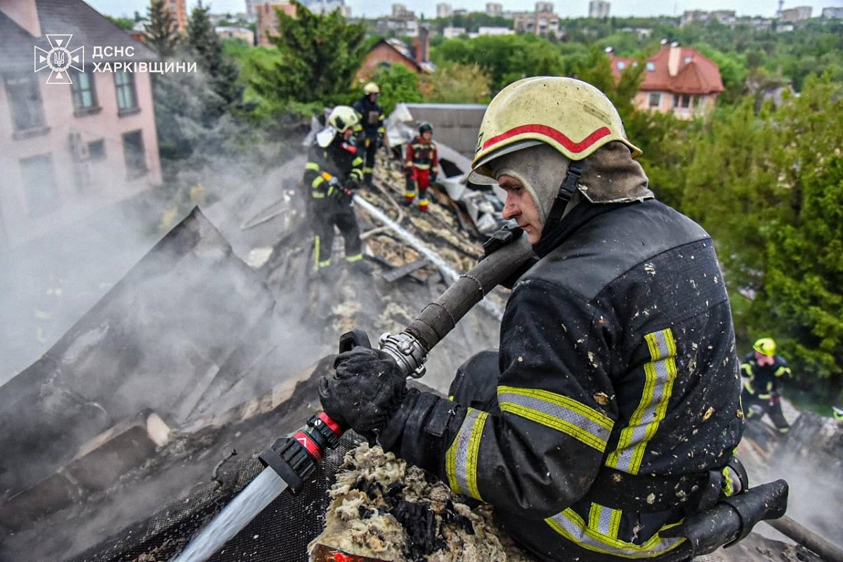 У ніч на 6 травня Харків пережив чергову масовану атаку рф