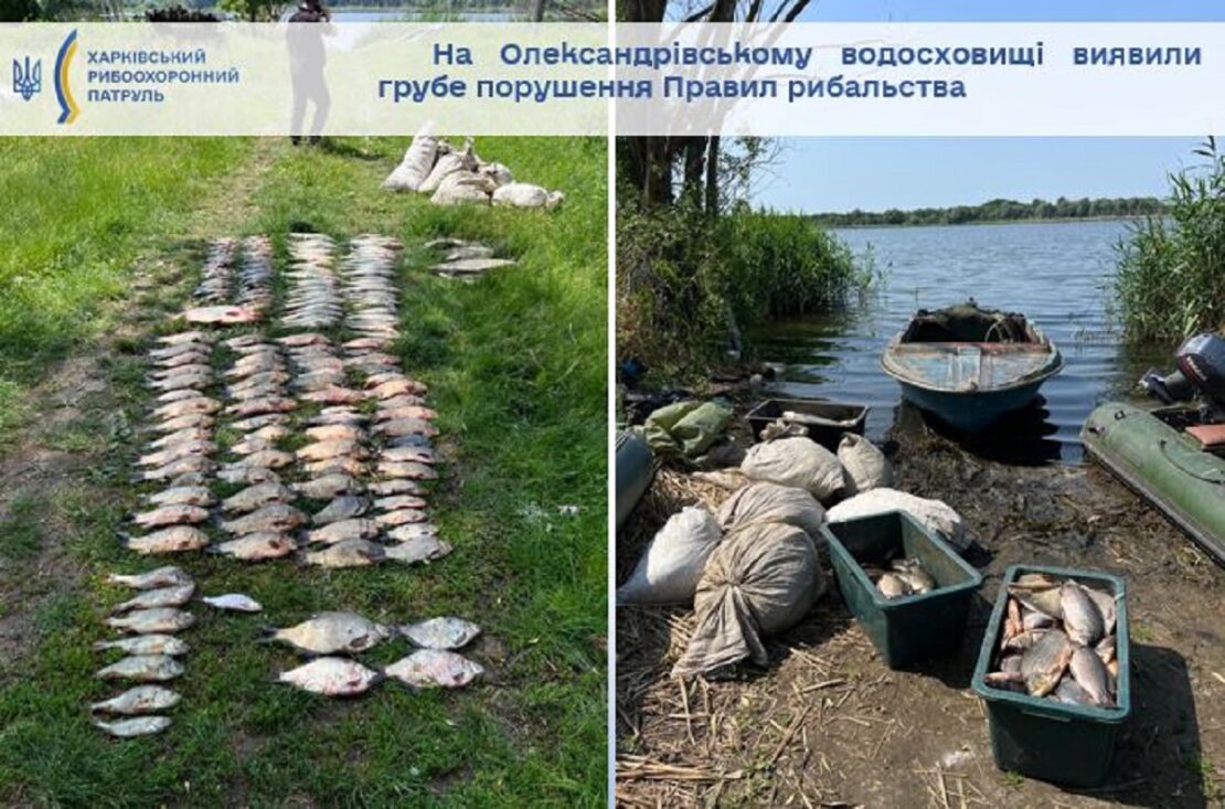 Рибоохоронний рейд: на двох водоймах Харківщини викрили браконьєрів