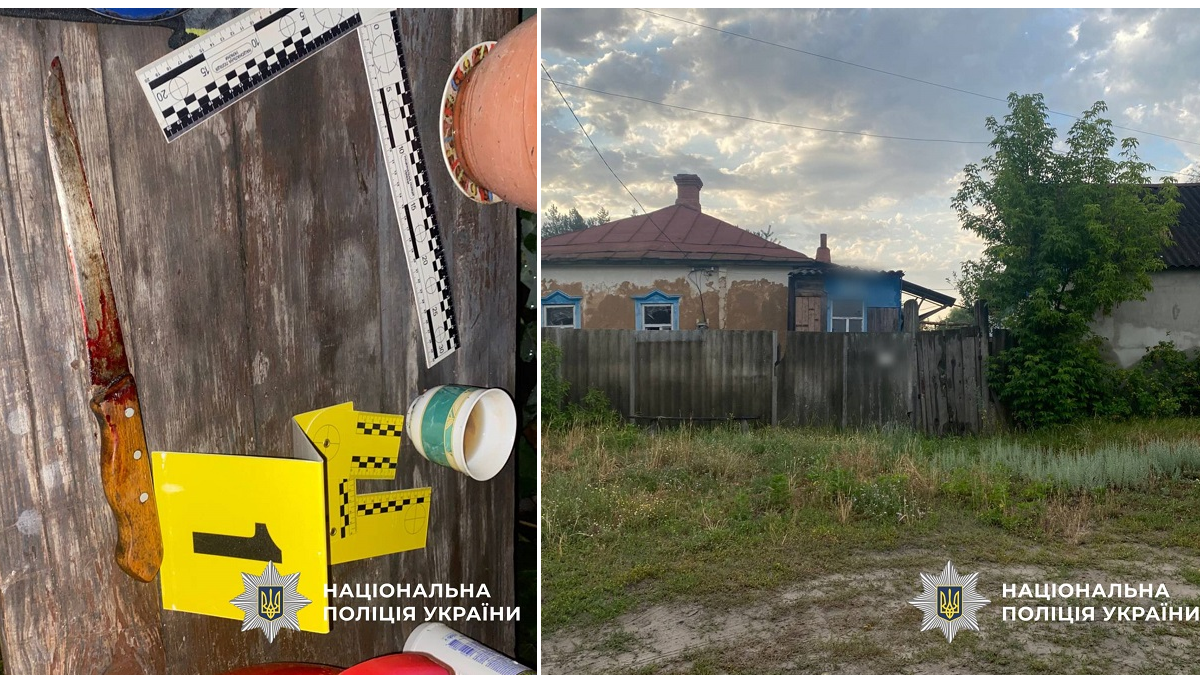 Житель Харківщини зарізав сина дружини