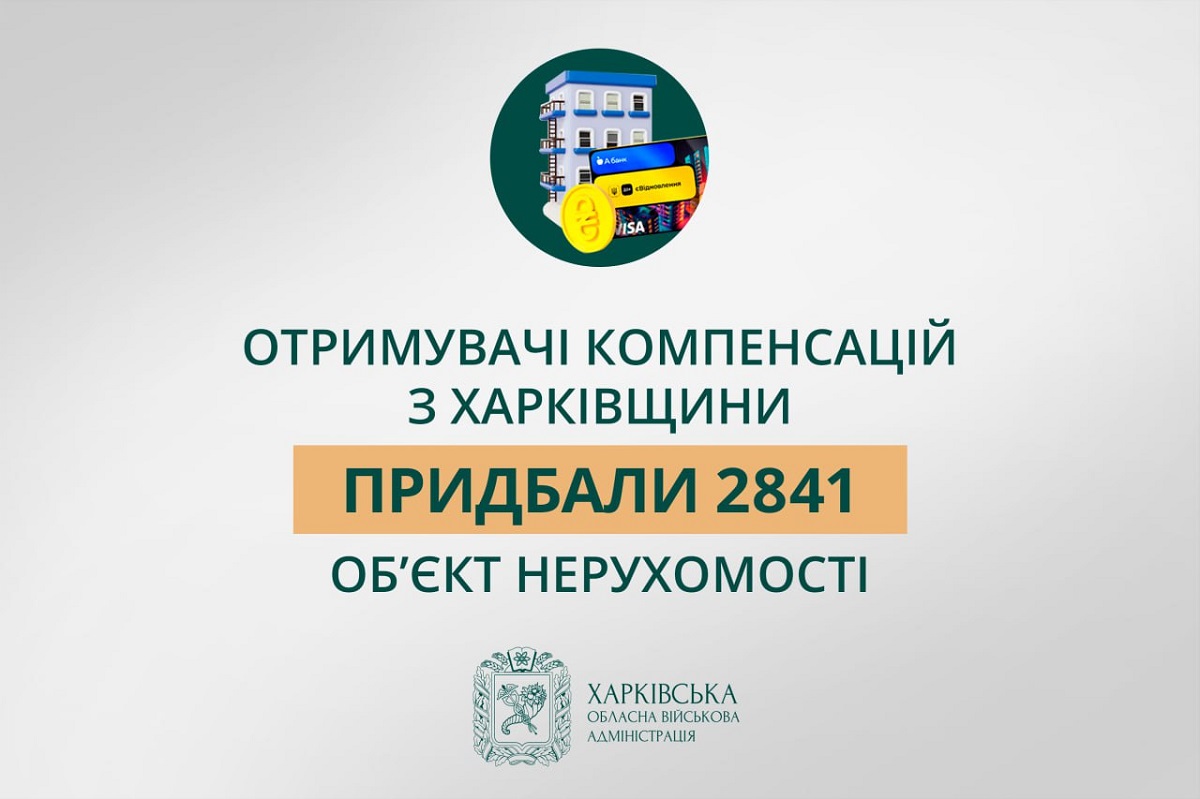 єВідновлення: понад 2800 мешканців Харківщини придбали нове житло