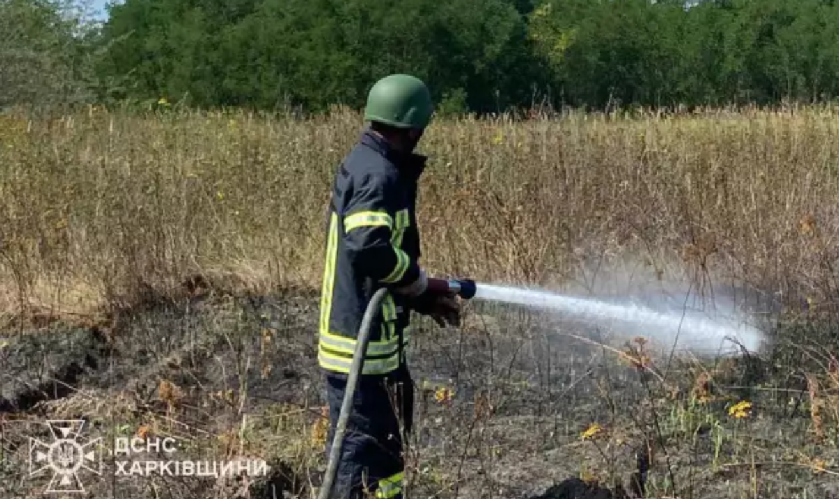 За добу на Харківщині ліквідували п'ять пожеж через обстріли