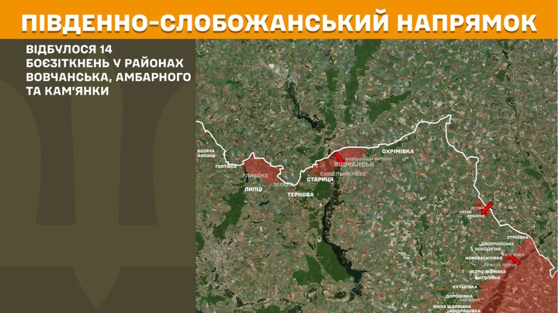 За добу на Харківщині ворог 19 разів атакував позиції ЗСУ