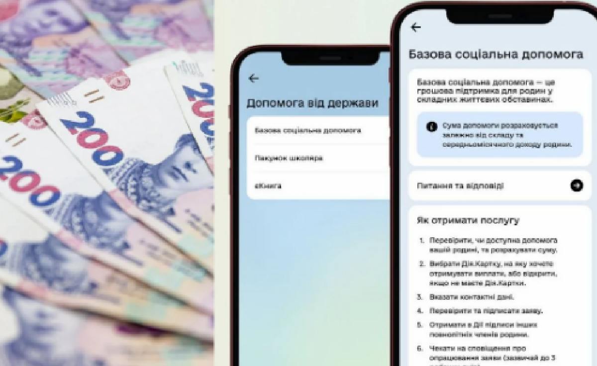 У Дії запрацювала нова послуга — базова соціальна допомога