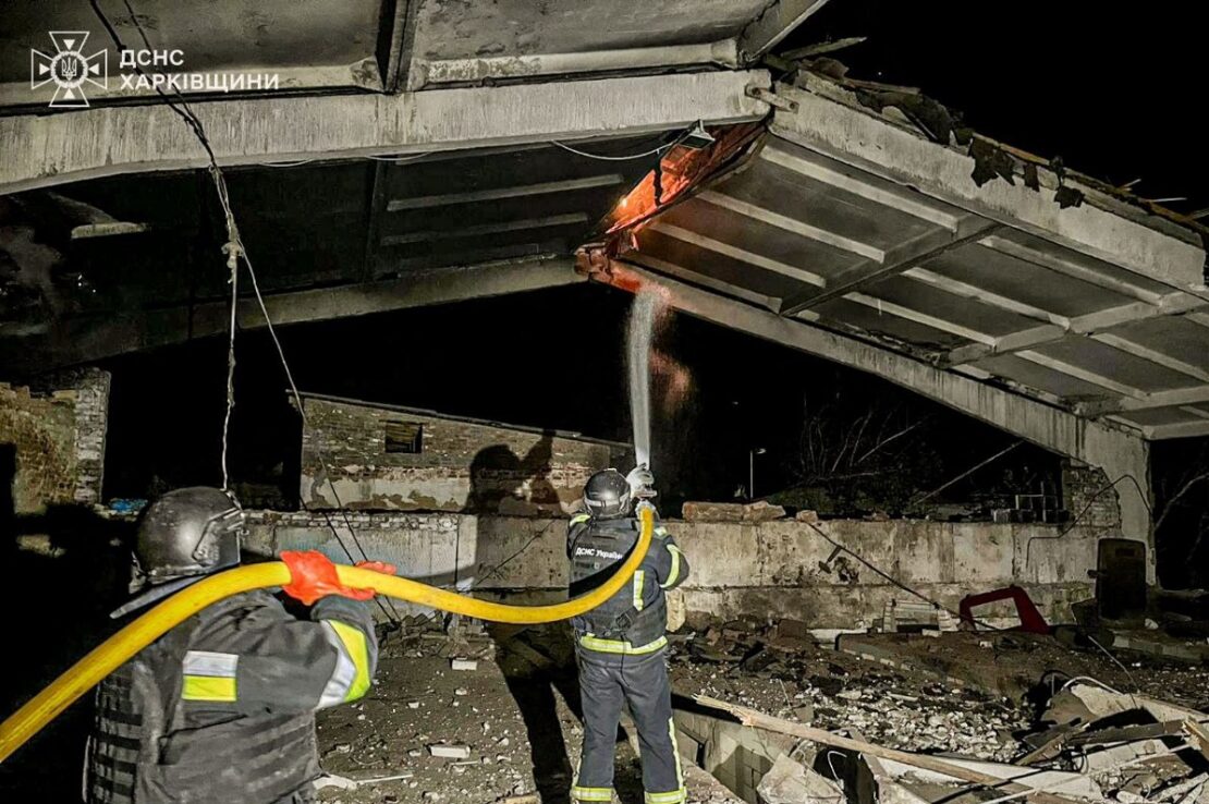 Нічна атака БпЛА на Харківщині: сталися пожежі на цивільних об’єктах