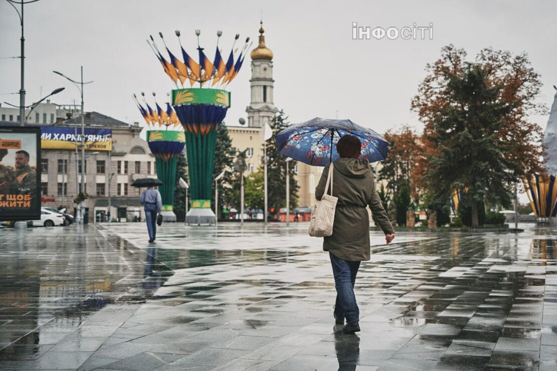 Дощовий день у Харкові (фото)