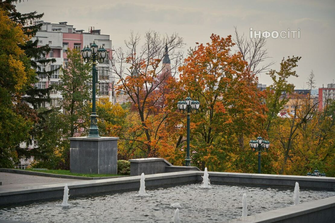 Осінні барви в саду Шевченка (фото)