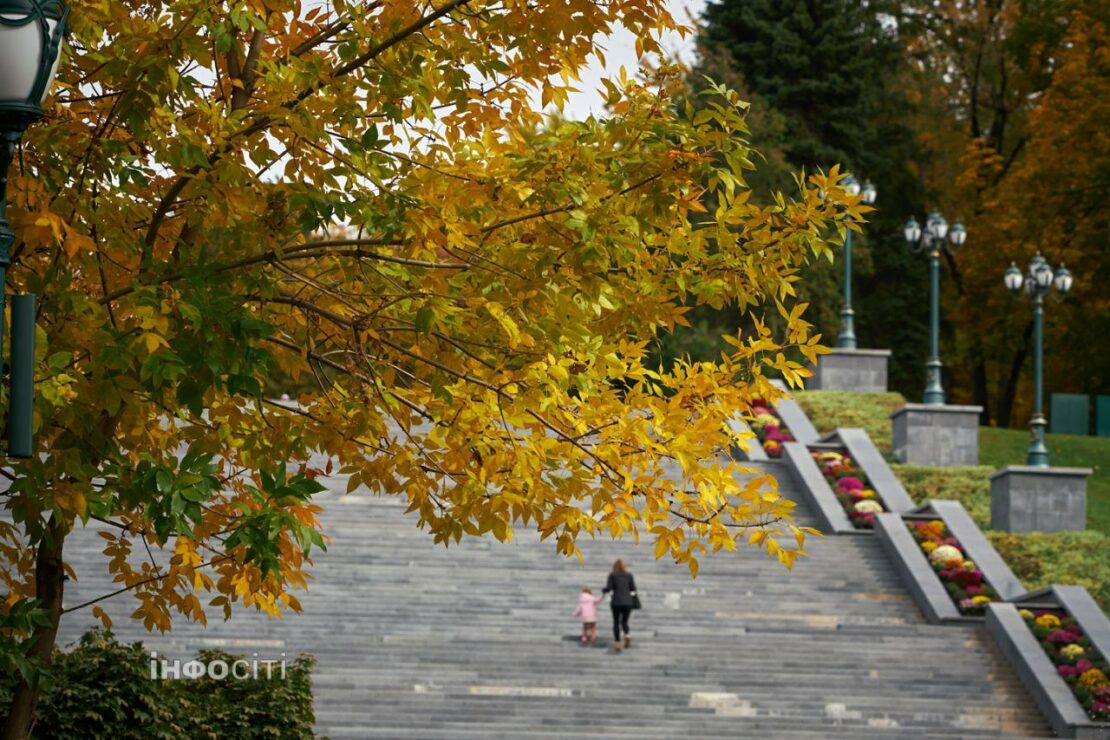 Осінні барви в саду Шевченка (фото)