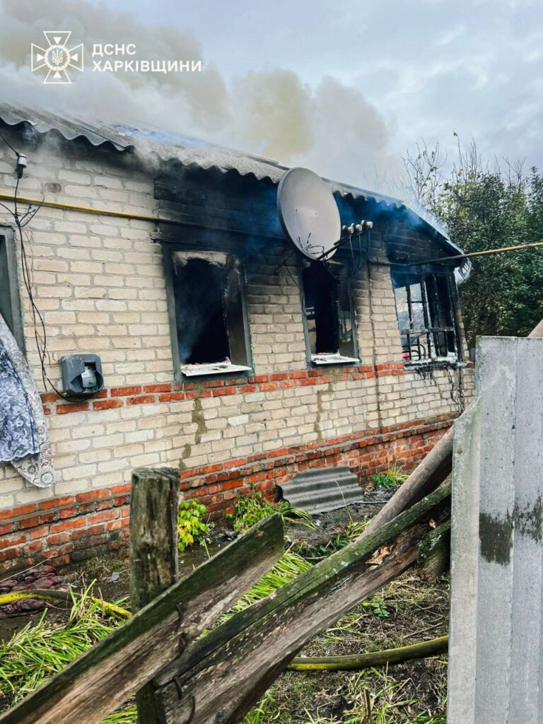 На Харківщині під час пожежі в будинку загинула жінка (фото)