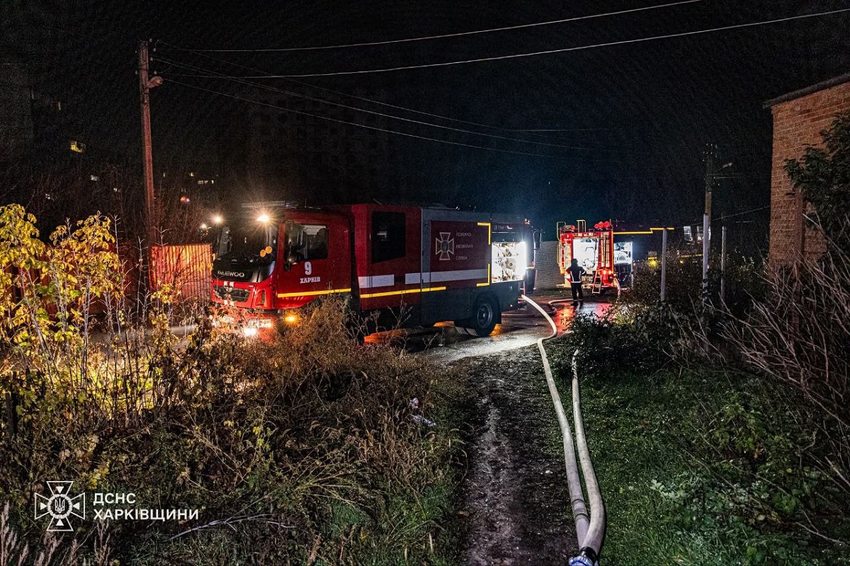 У Харкові у провулку Дегтярному горів покинутий будинок