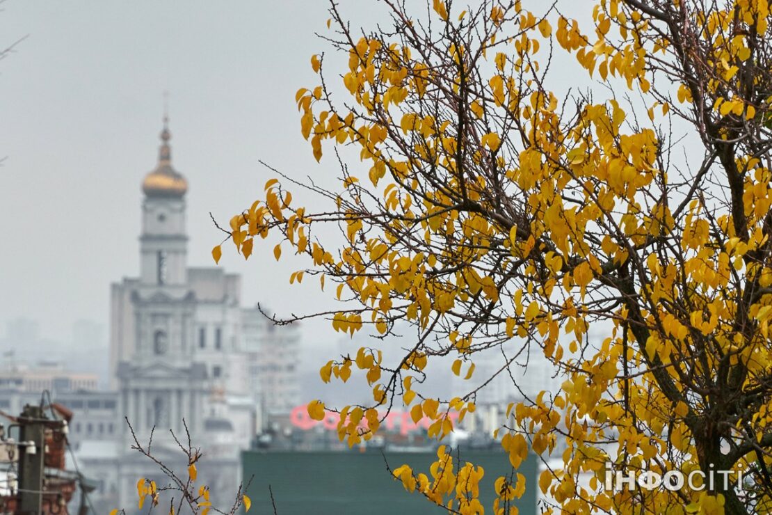 Похмурий осінній день у Харкові - фоторепортаж