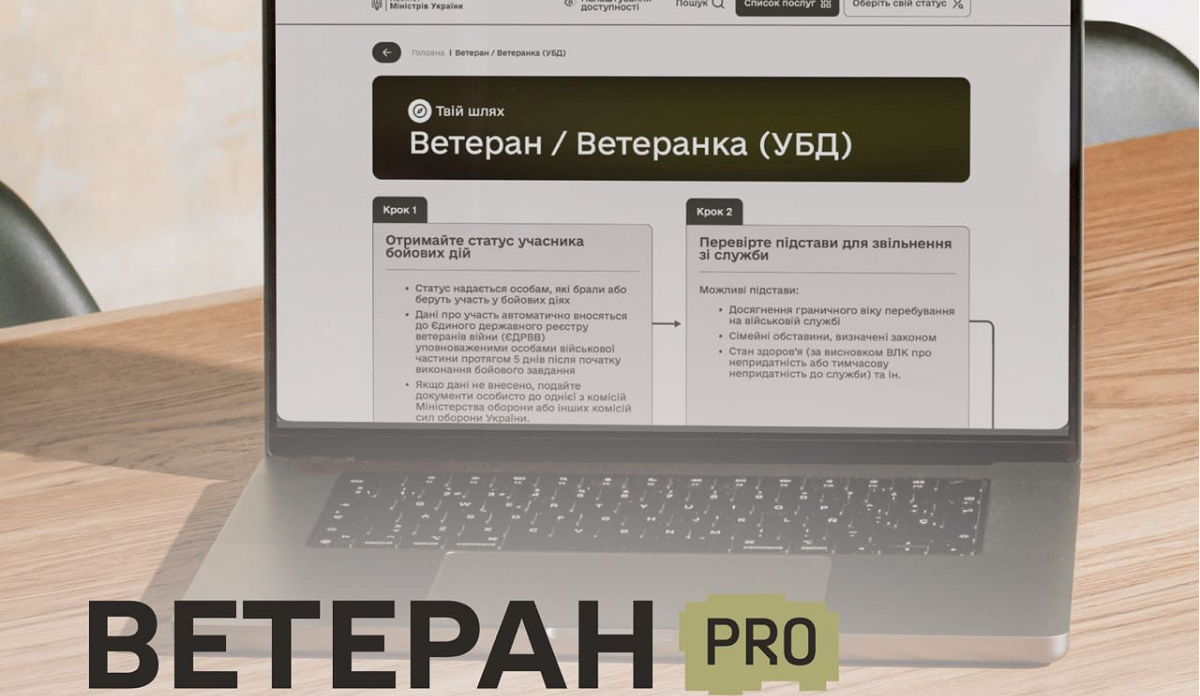 В Україні запрацювала платформа Ветеран PRO