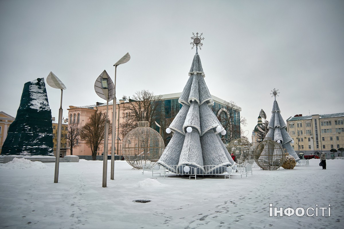 Фото Харків 2025: Центр міста засипало снігом