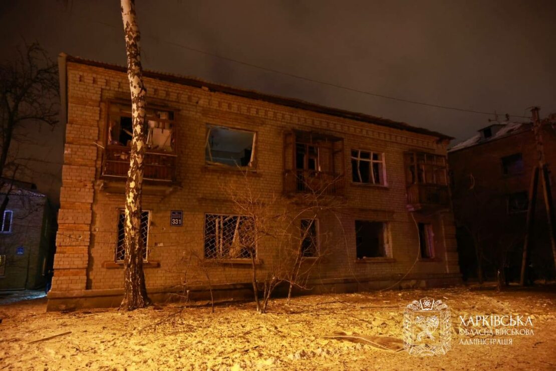 Фото наслідків удару по Харкову 26 грудня