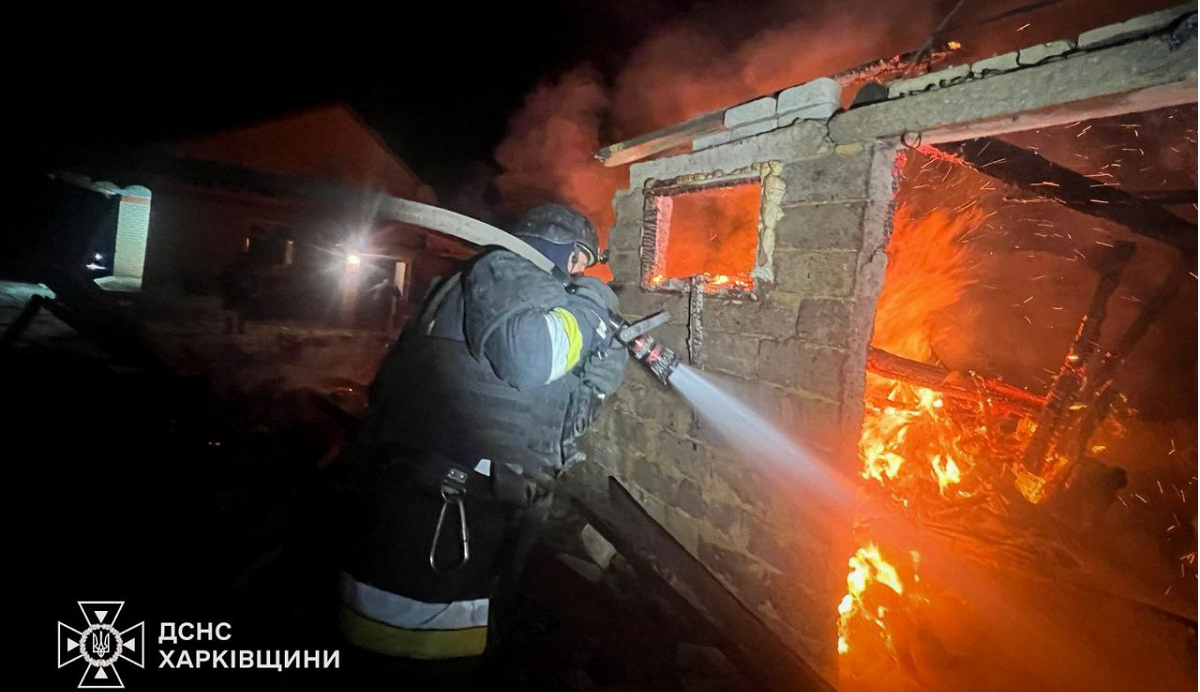 ДСНС Харківщини: ліквідували 4 пожежі, спричинені обстрілами