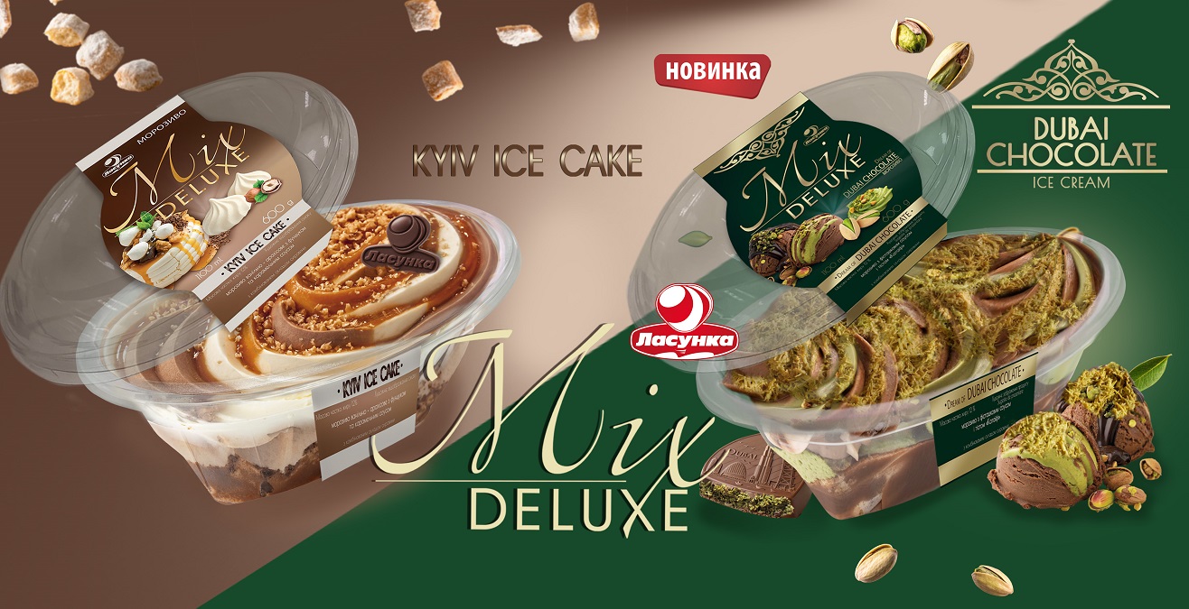«Ласунка» презентувала преміальні новинки морозива в серії «Mix Deluxe»