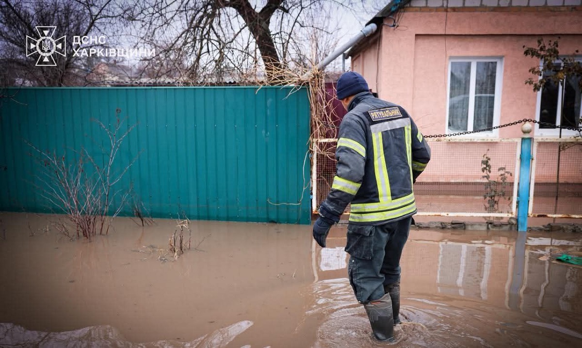 На Харківщині рятувальники ліквідовують наслідки підтоплень (фото)