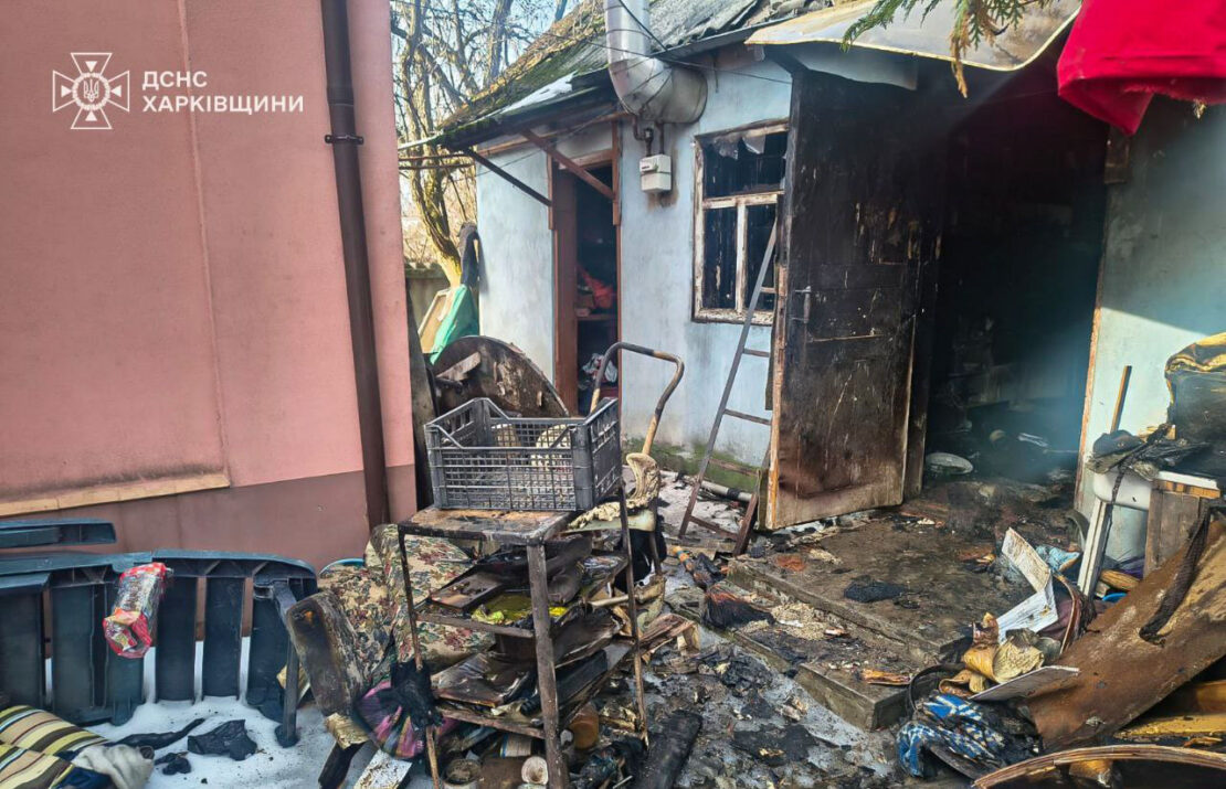 Під час пожежі на Харківщині загинув чоловік