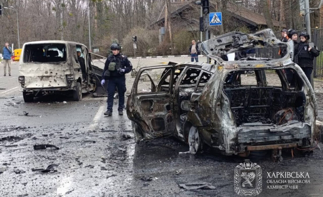 Фото наслідків удару по центру Харкова 3 квітня 2026 року