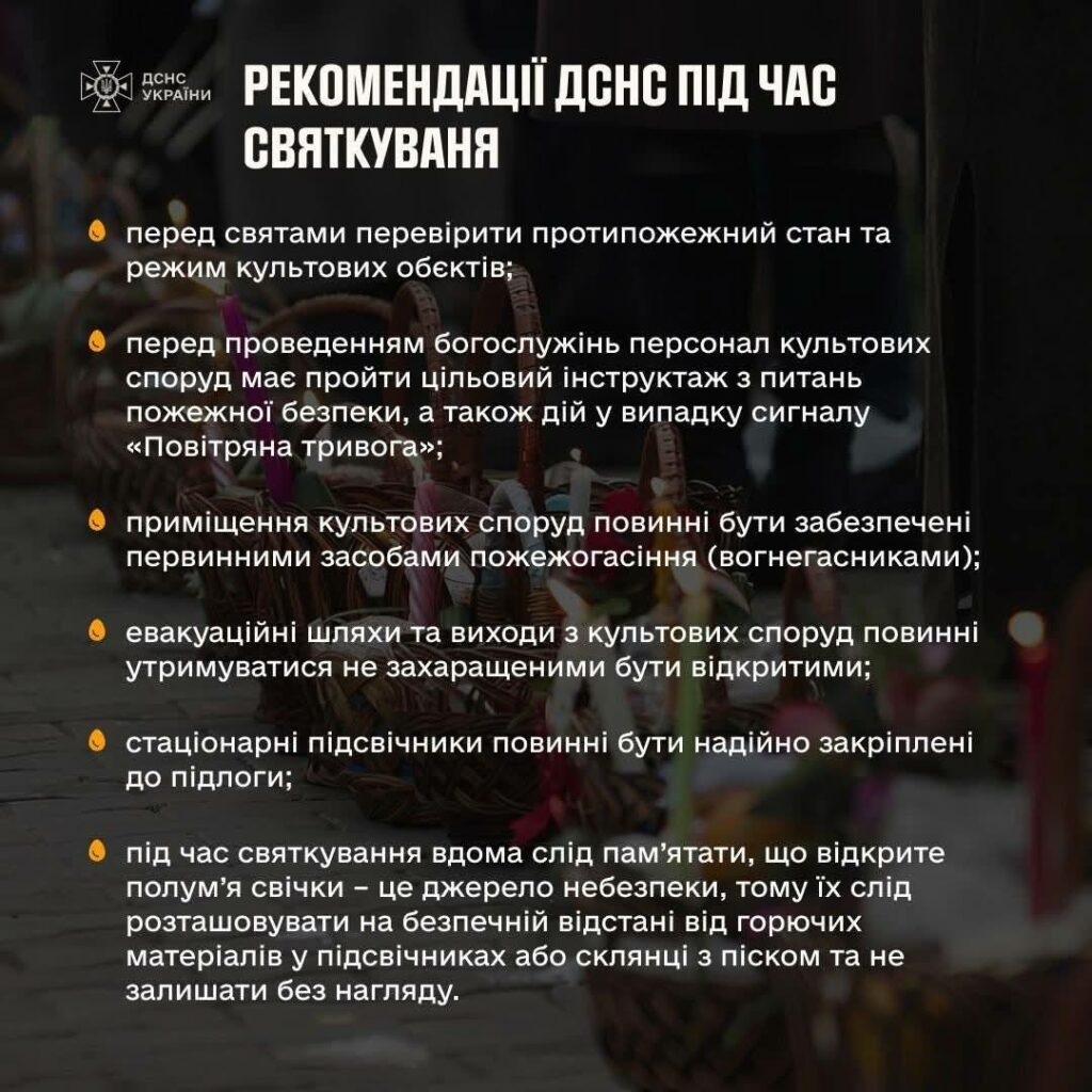 У ДСНС нагадали правила безпечного святкування