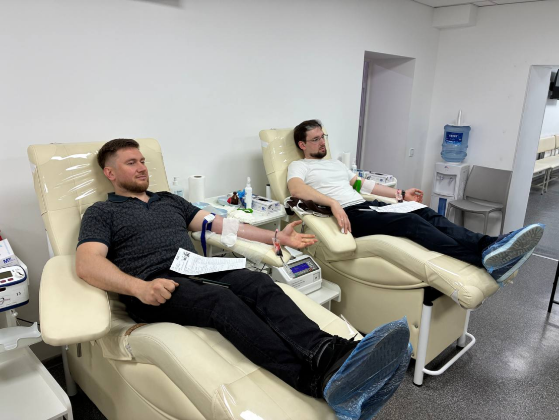 Працівники КП «Харківський метрополітен» долучилися до донорства крові (фото)