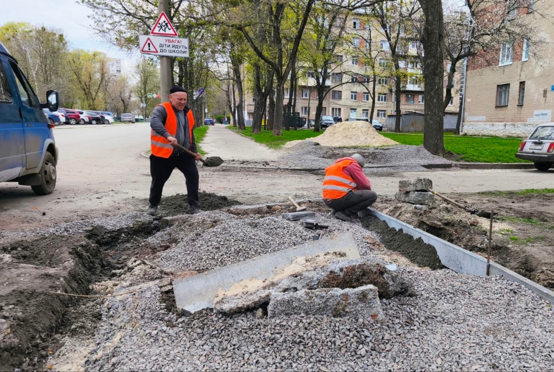 Харківські шляховики  вздовж вул. Біблика (фото)
