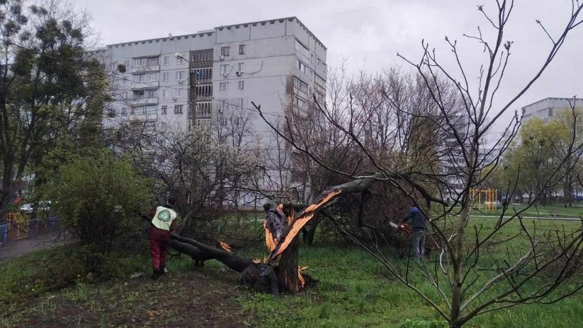 У Харкові триває ліквідація наслідків недільного буревію