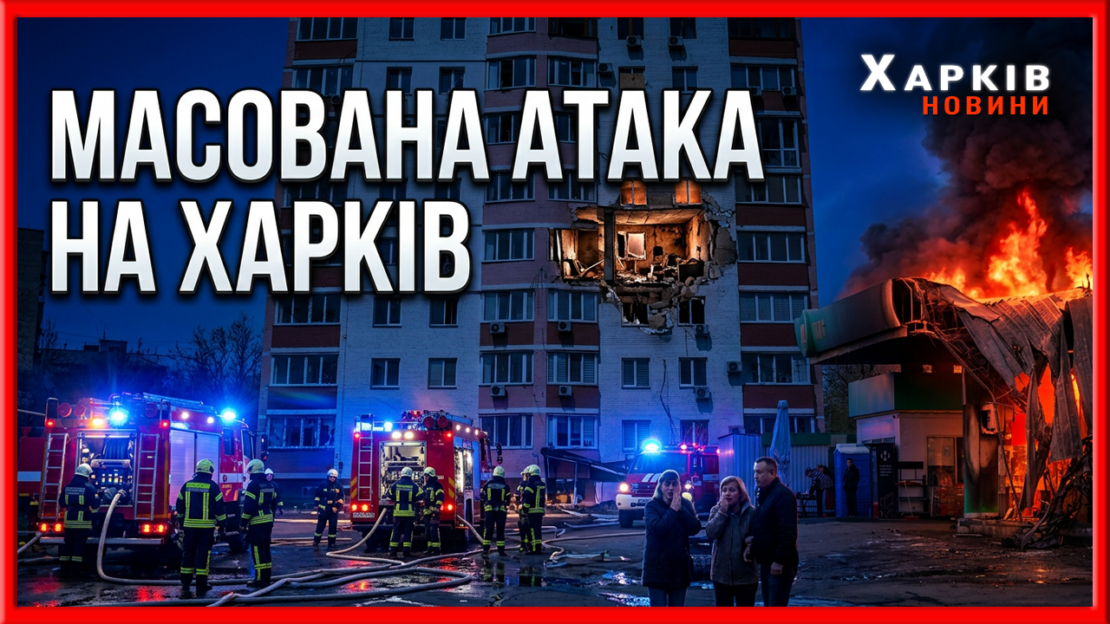 Масований обстріл Харкова: під ударами низка АЗС та житлові будинки