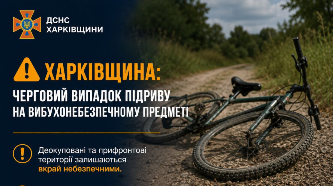 На Харківщині троє людей підірвалися на мінах