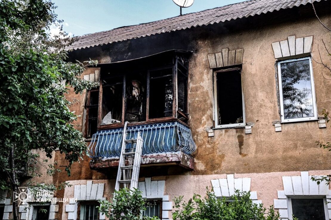 У Харкові під час пожежі постраждала жінка