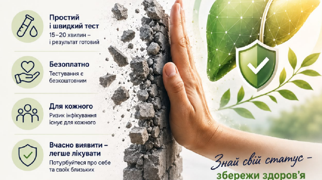 Час пройти тестування на вірусні гепатити