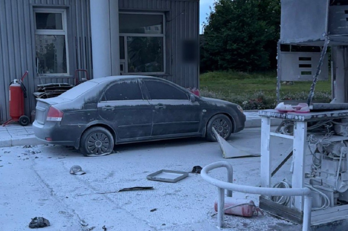 Російські безпілотники учора атакували дві АЗС в Харкові