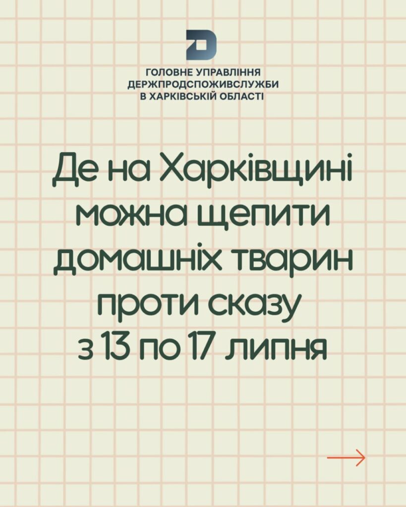 Вакцинації домашніх тварин проти сказу на Харківщині