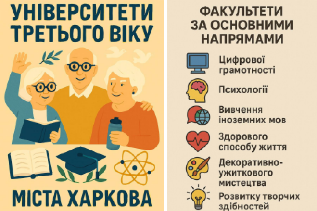 Університети третього віку запрошують харків’ян на навчання