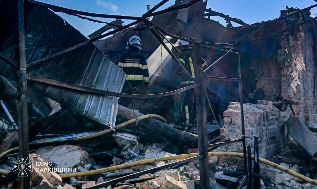Наслідки російського удару по селу Катеринівка на Харківщині