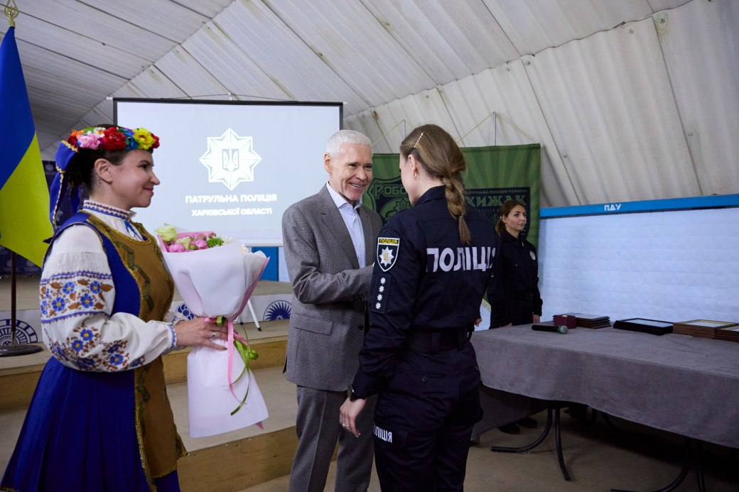 У Харкові привітали працівників Патрульної поліції (фото)