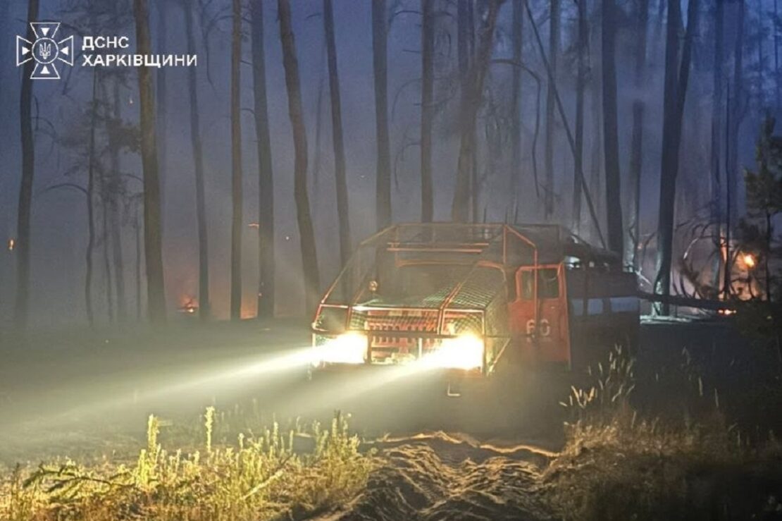 На Харківщині триває ліквідація лісових пожеж