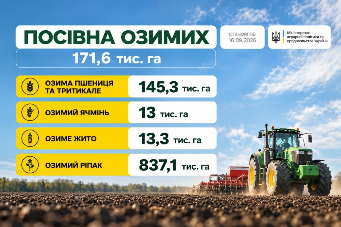 В Україні почалася посівна озимих зернових культур