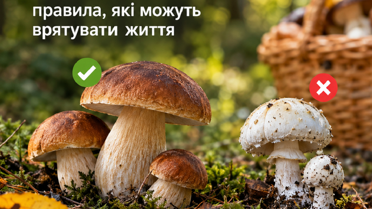 Грибний сезон: правила, які можуть врятувати життя